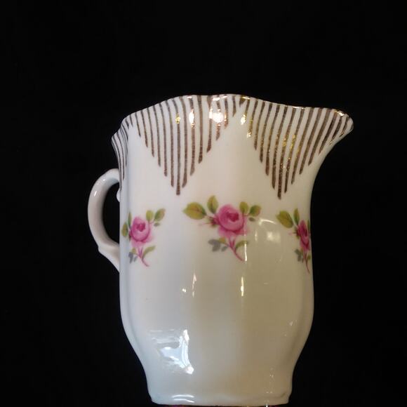 SALE Royal Imperial Sugar n Creamer Pink Roses 22k Gold - Picture 16 of 16